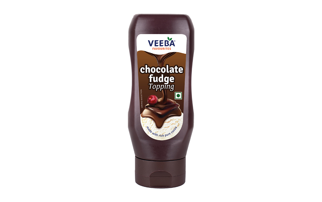 Veeba Chocolate Fudge Topping    Plastic Bottle  380 grams